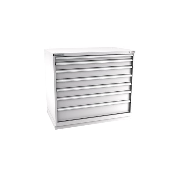 Champion Tool Storage Modular Tool Cabinet, 7 Drawer, Light Gray, Steel, 47 in W x 28-1/2 in D x 41-3/4 in H E18000701ILCFTB-LG - main
